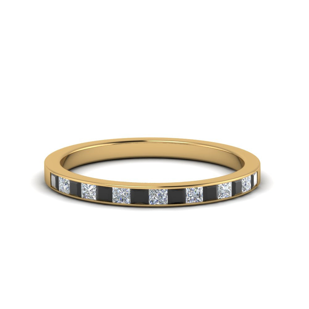 0.25 Ct Princess Cut Diamond Channel Set Wedding Band