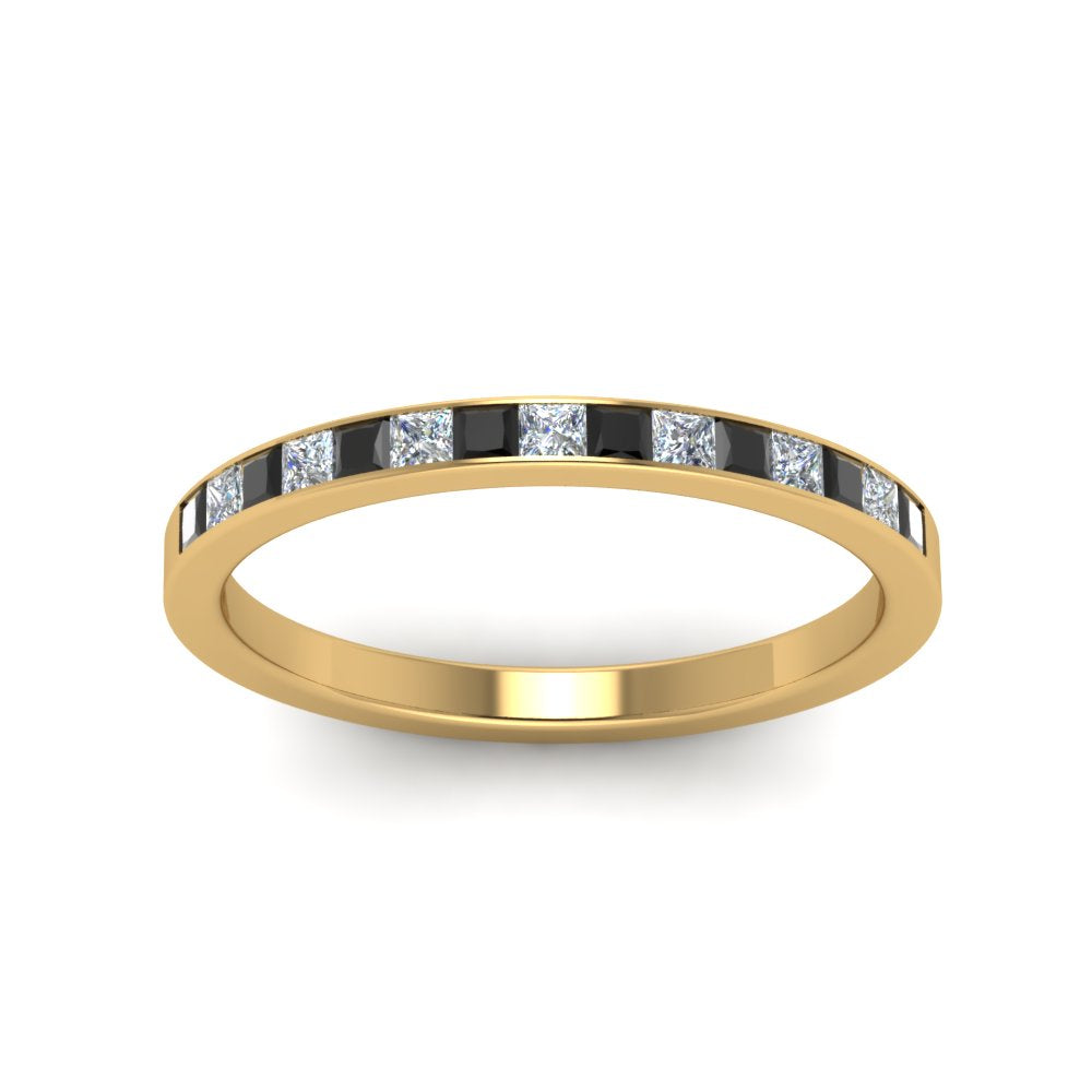 0.25 Ct Princess Cut Diamond Channel Set Wedding Band