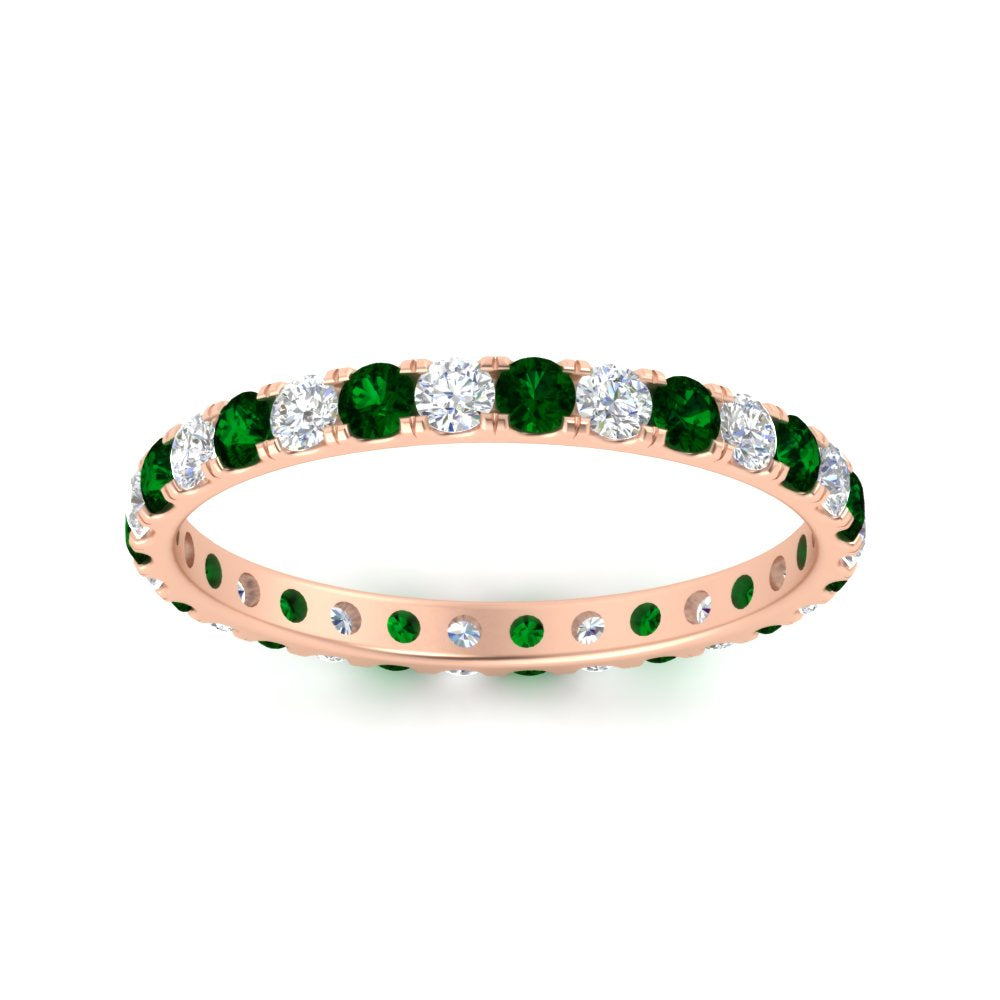 0.75 Ct. Round Diamond Eternity Wedding Band in Gold or Platinum