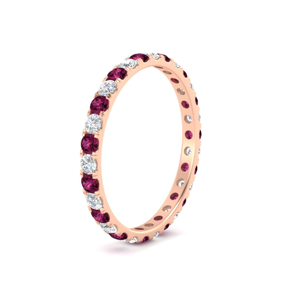 0.75 Ct. Round Diamond Eternity Wedding Band in Gold or Platinum