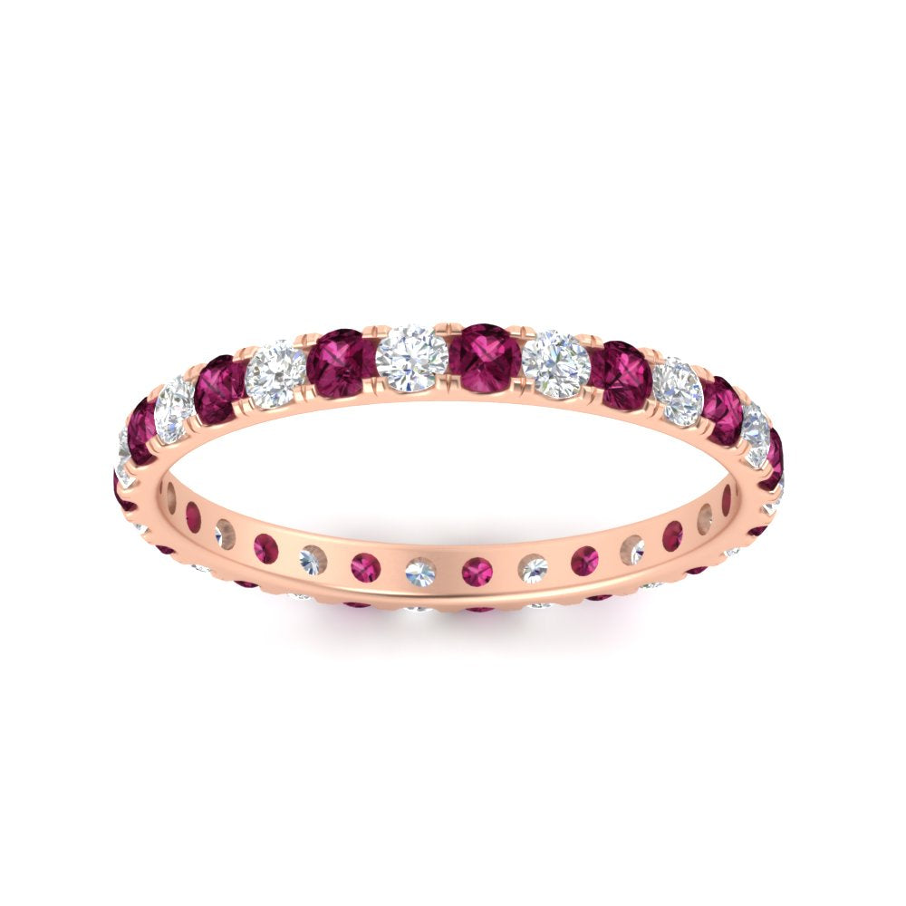 0.75 Ct. Round Diamond Eternity Wedding Band in Gold or Platinum