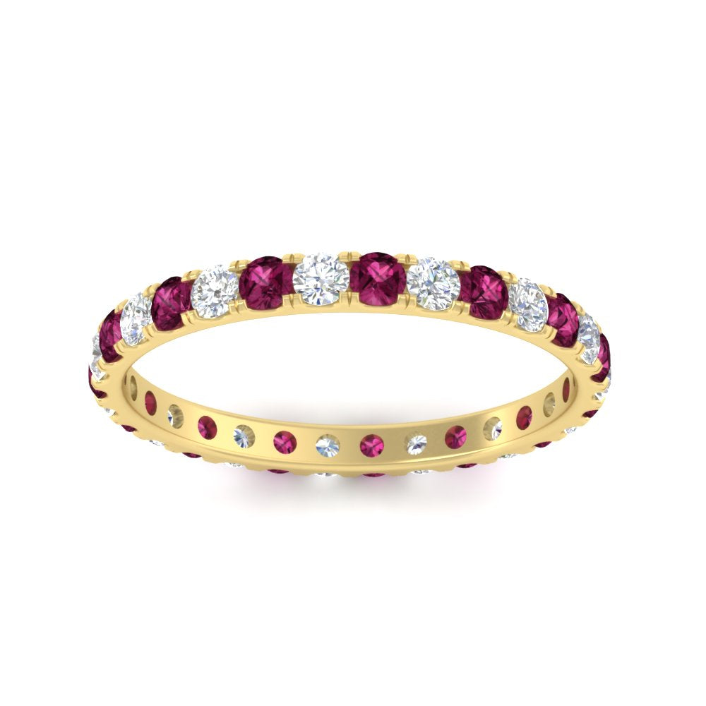 0.75 Ct. Round Diamond Eternity Wedding Band in Gold or Platinum