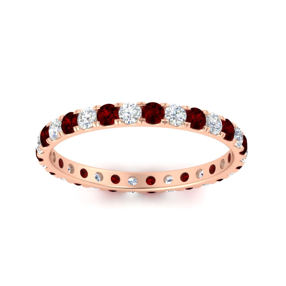 0.75 Ct. Round Diamond Eternity Wedding Band in Gold or Platinum