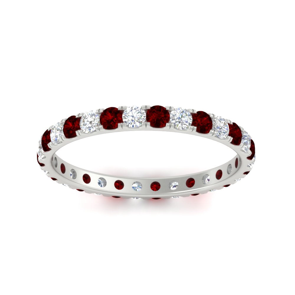 0.75 Ct. Round Diamond Eternity Wedding Band in Gold or Platinum