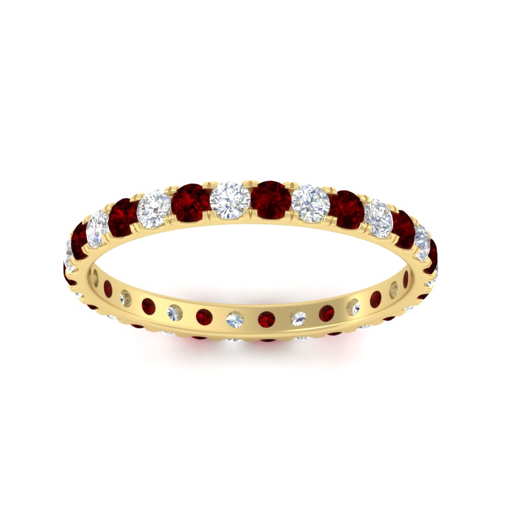 0.75 Ct. Round Diamond Eternity Wedding Band in Gold or Platinum