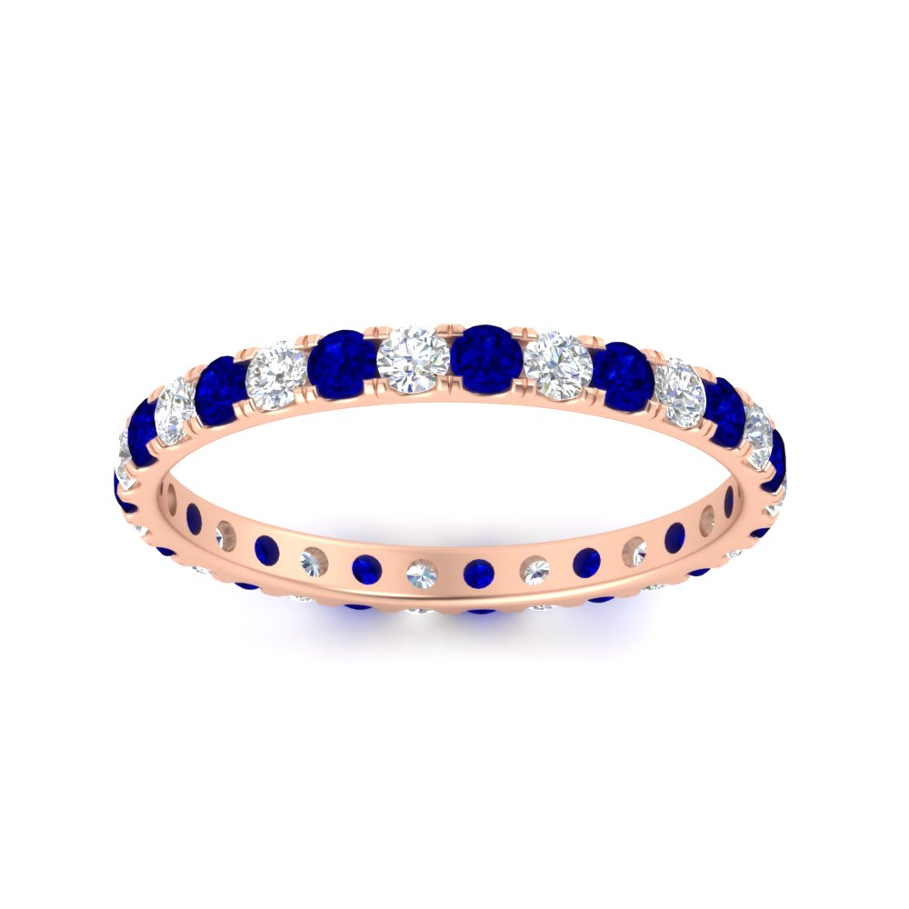 0.75 Ct. Round Diamond Eternity Wedding Band in Gold or Platinum