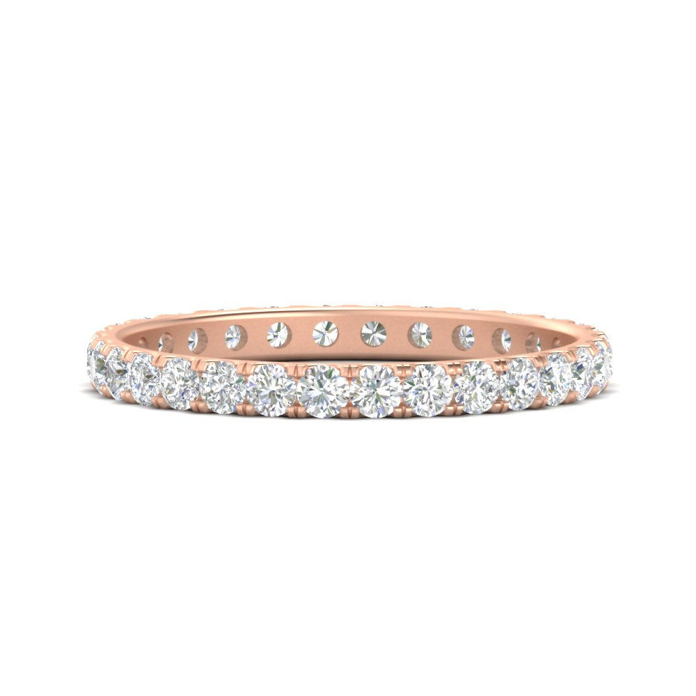0.75 Ct. Round Diamond Eternity Wedding Band in Gold or Platinum