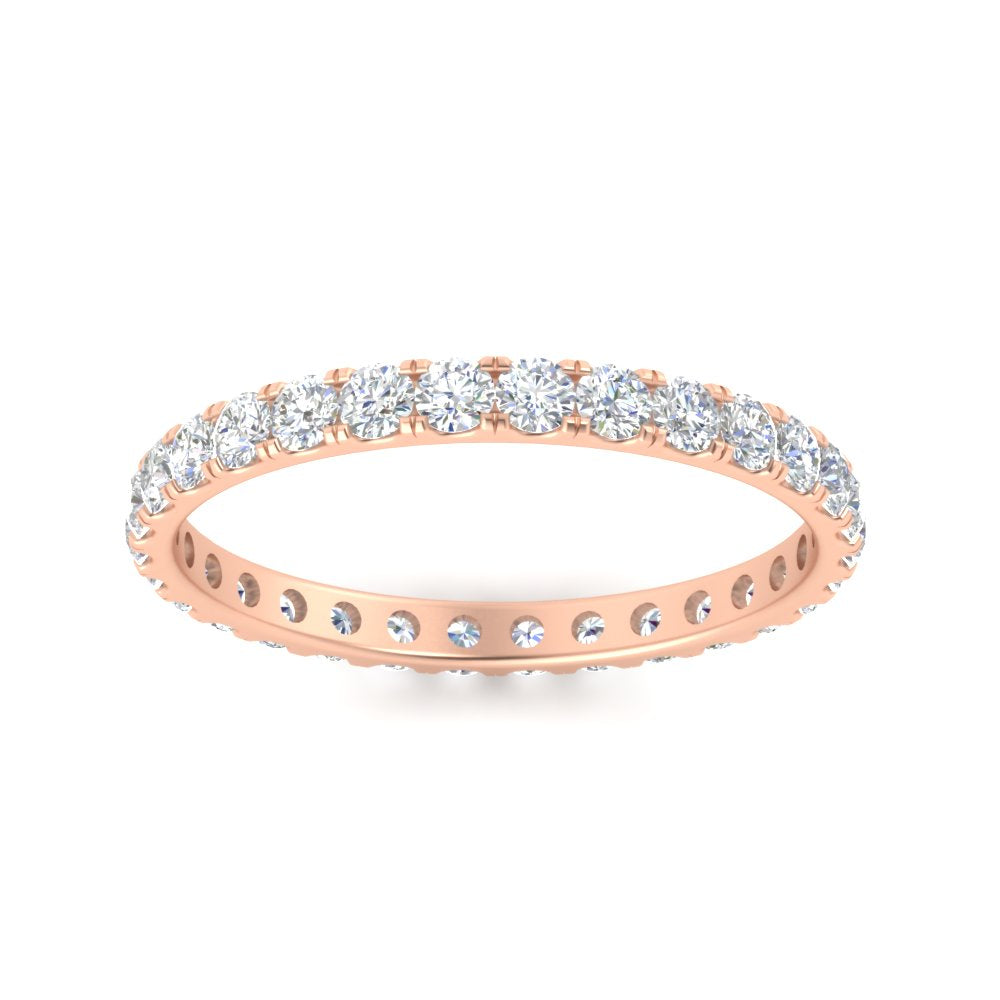 0.75 Ct. Round Diamond Eternity Wedding Band in Gold or Platinum