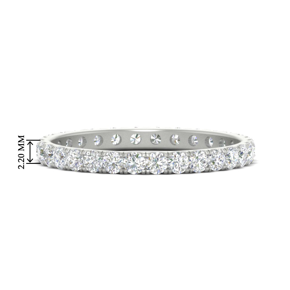 0.75 Ct. Round Diamond Eternity Wedding Band in Gold or Platinum