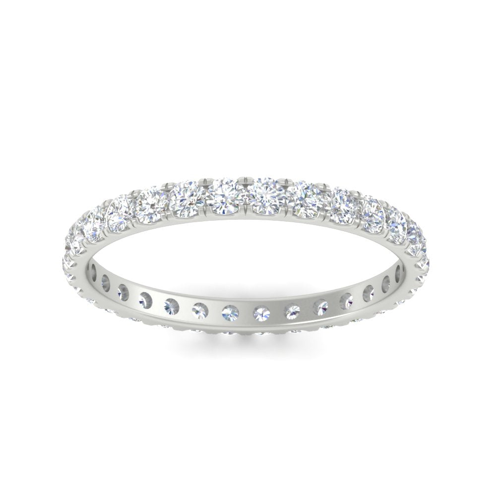 0.75 Ct. Round Diamond Eternity Wedding Band in Gold or Platinum