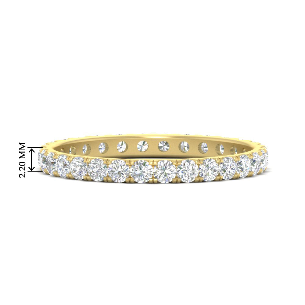 0.75 Ct. Round Diamond Eternity Wedding Band in Gold or Platinum