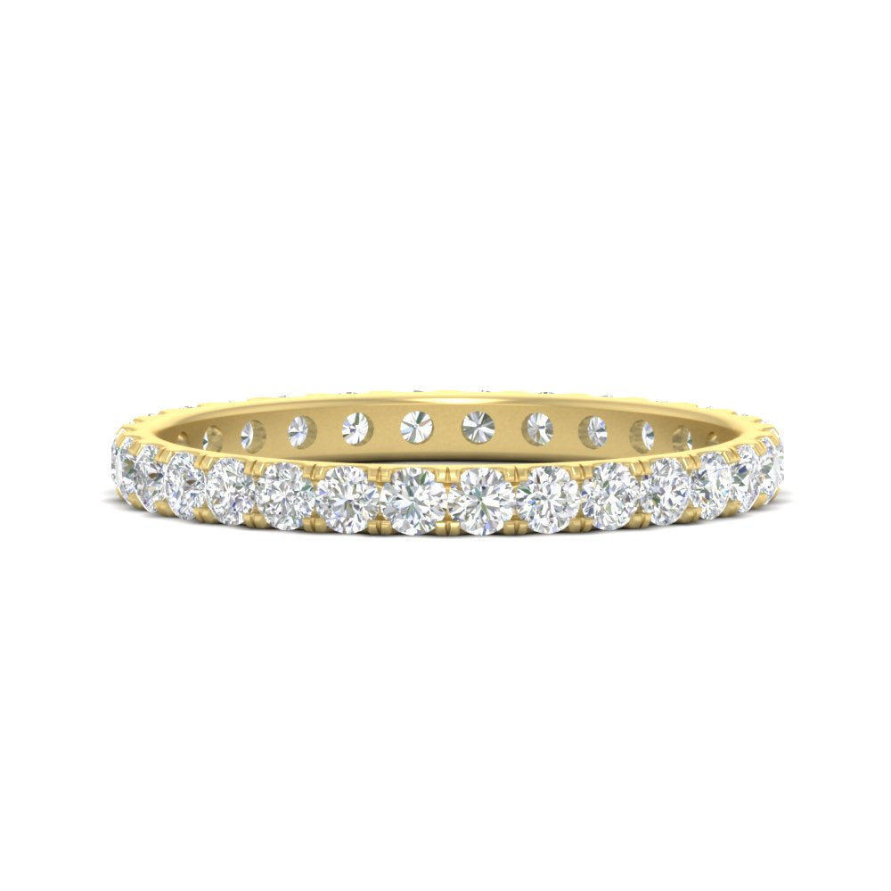 0.75 Ct. Round Diamond Eternity Wedding Band in Gold or Platinum