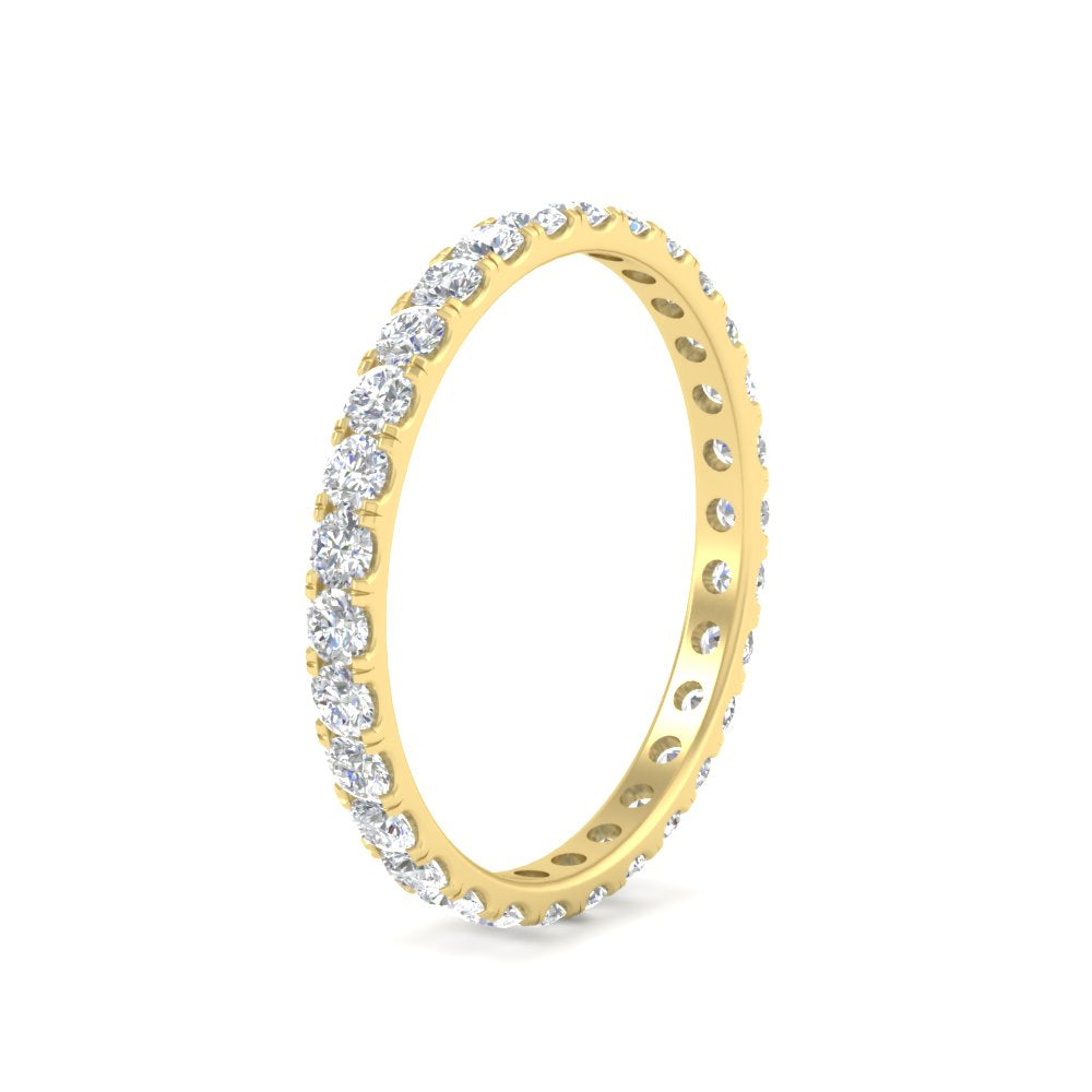 0.75 Ct. Round Diamond Eternity Wedding Band in Gold or Platinum