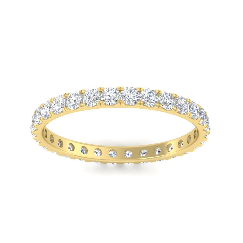0.75 Ct. Round Diamond Eternity Wedding Band in Gold or Platinum