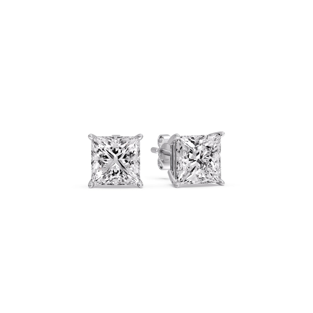 Princess Cut Diamond Stud Earring