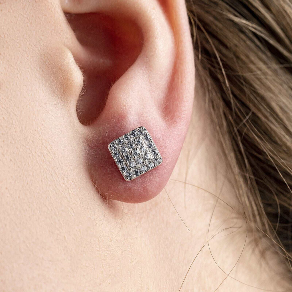 Square Stud Earrings