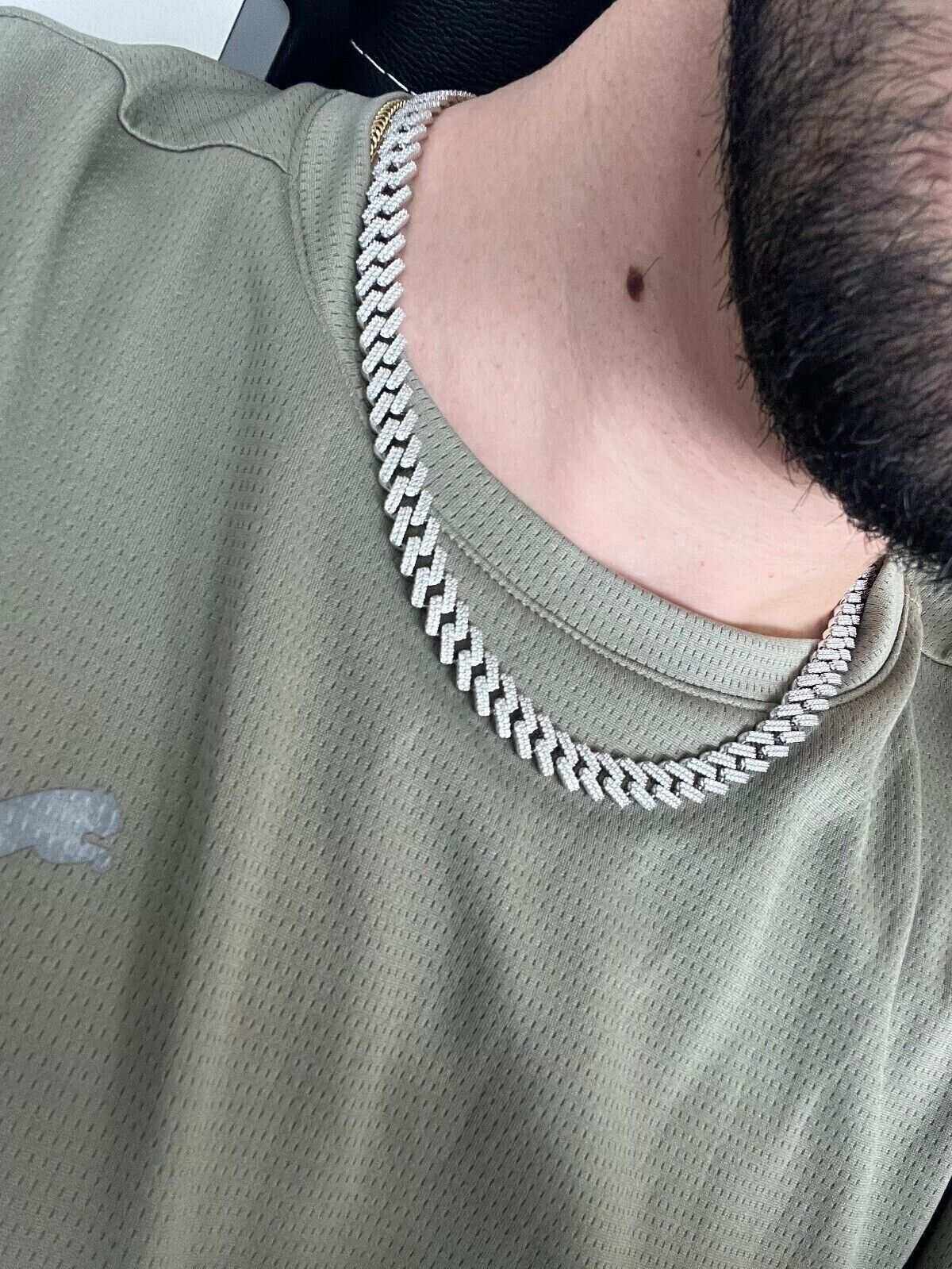 10mm Moissanite Miami Cuban Chain