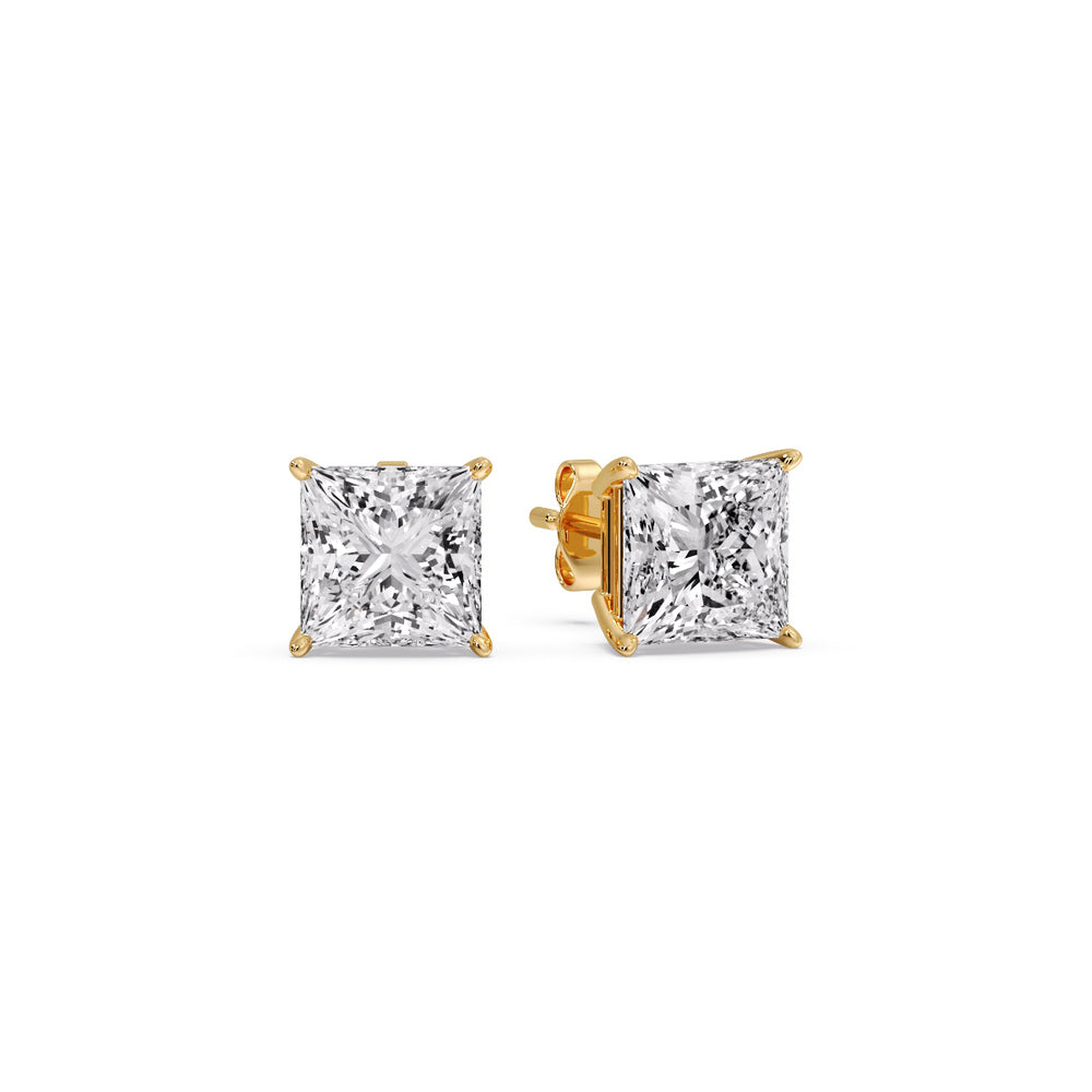 Princess Cut Diamond Stud Earring