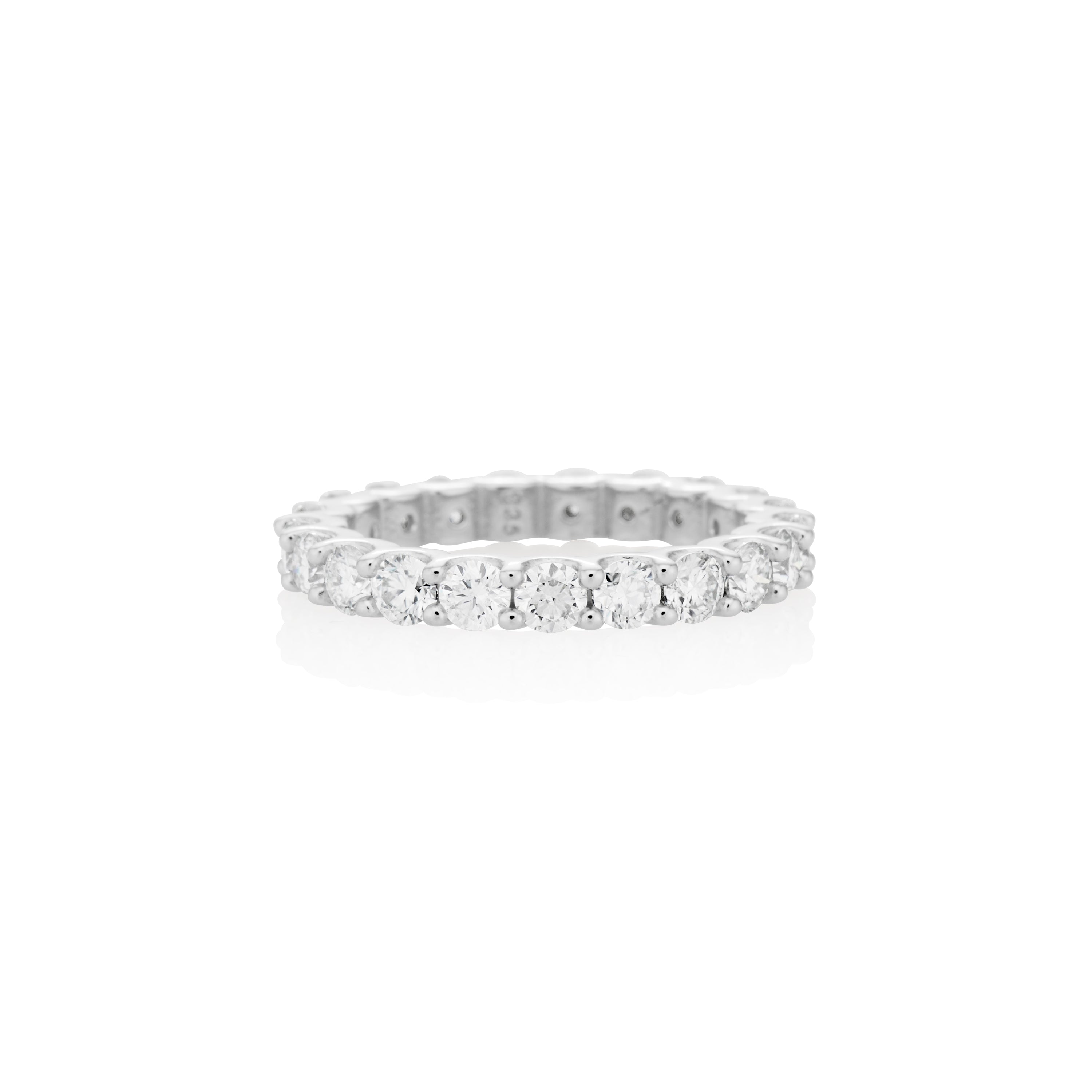 3mm Moissanite Eternity Ring in 925 Sterling Silver