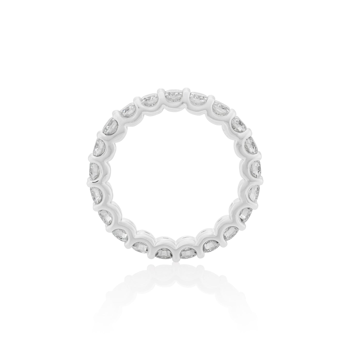 3mm Moissanite Eternity Ring in 925 Sterling Silver