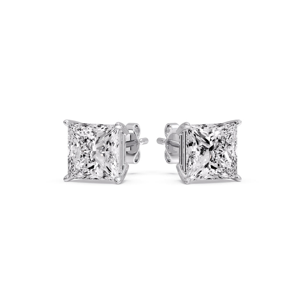 Princess Cut Diamond Stud Earring