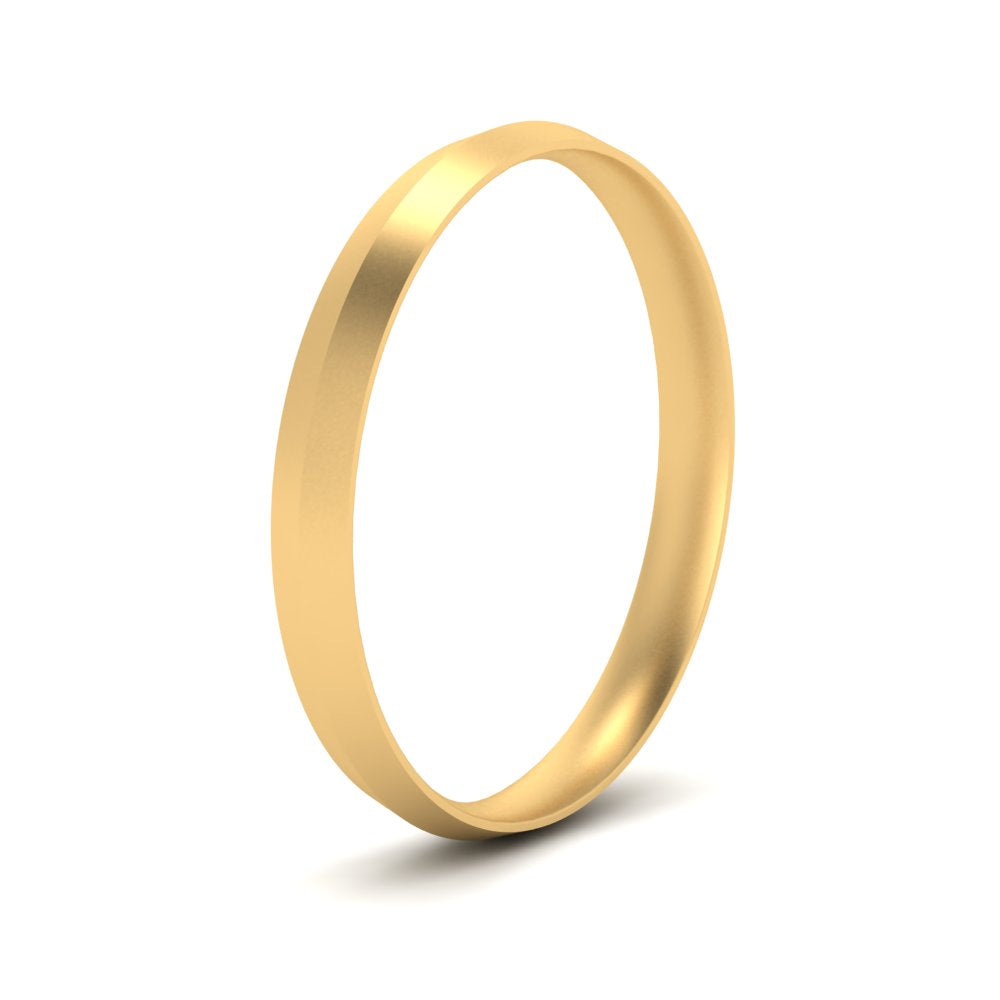 4 mm Comfort Fit Knife Edge Mens Band