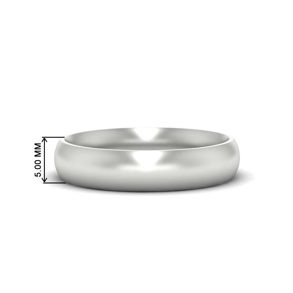 Minimalist 4mm Mens Wedding Band