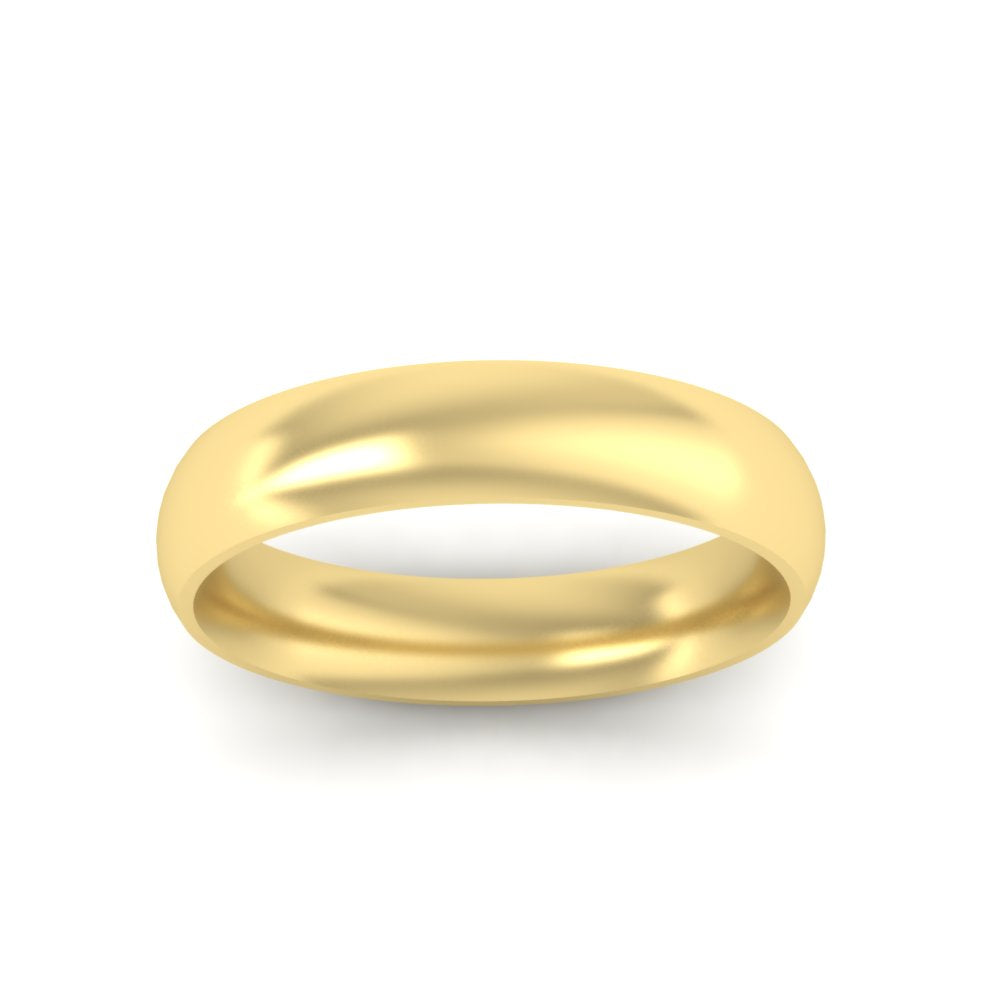 Minimalist 4mm Mens Wedding Band