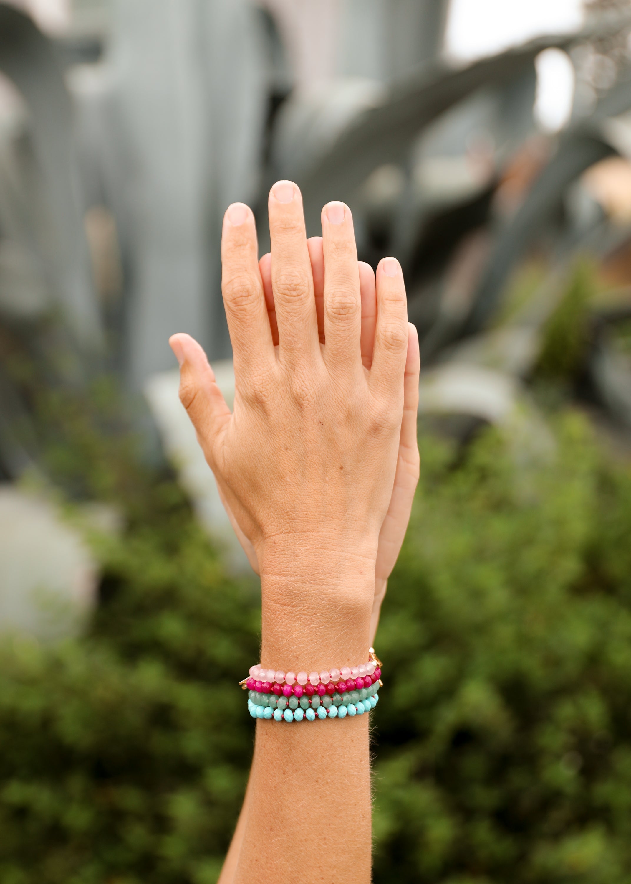 Natural Aventurine + 14k Gold Filled Toggle || Gemstone Bracelet or Anklet