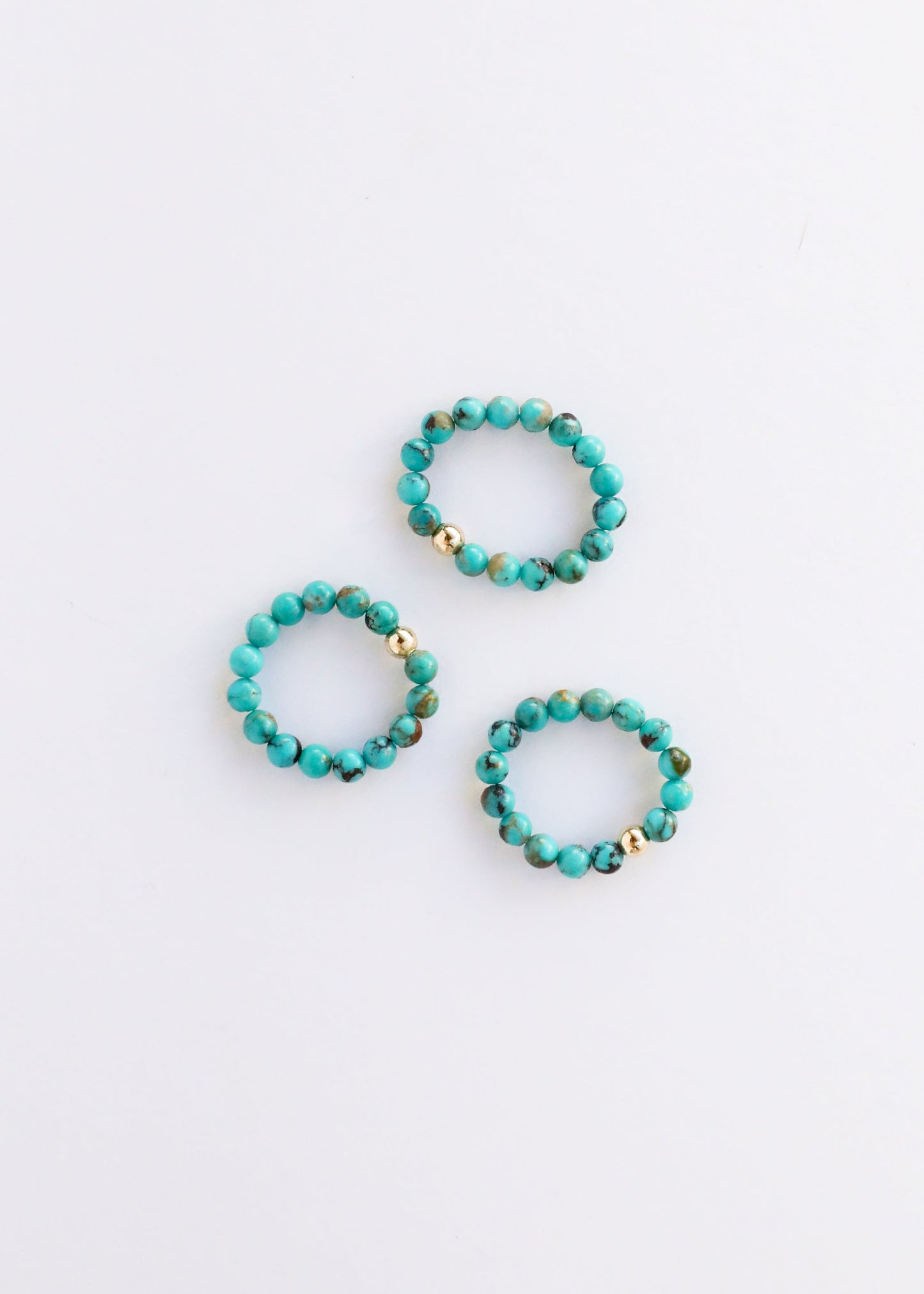 Natural Turquoise + 14k Gold Filled || Adult Ring