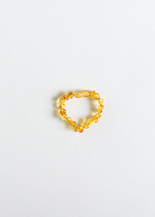 Polished Honey Baltic Amber || Anklet or Bracelet