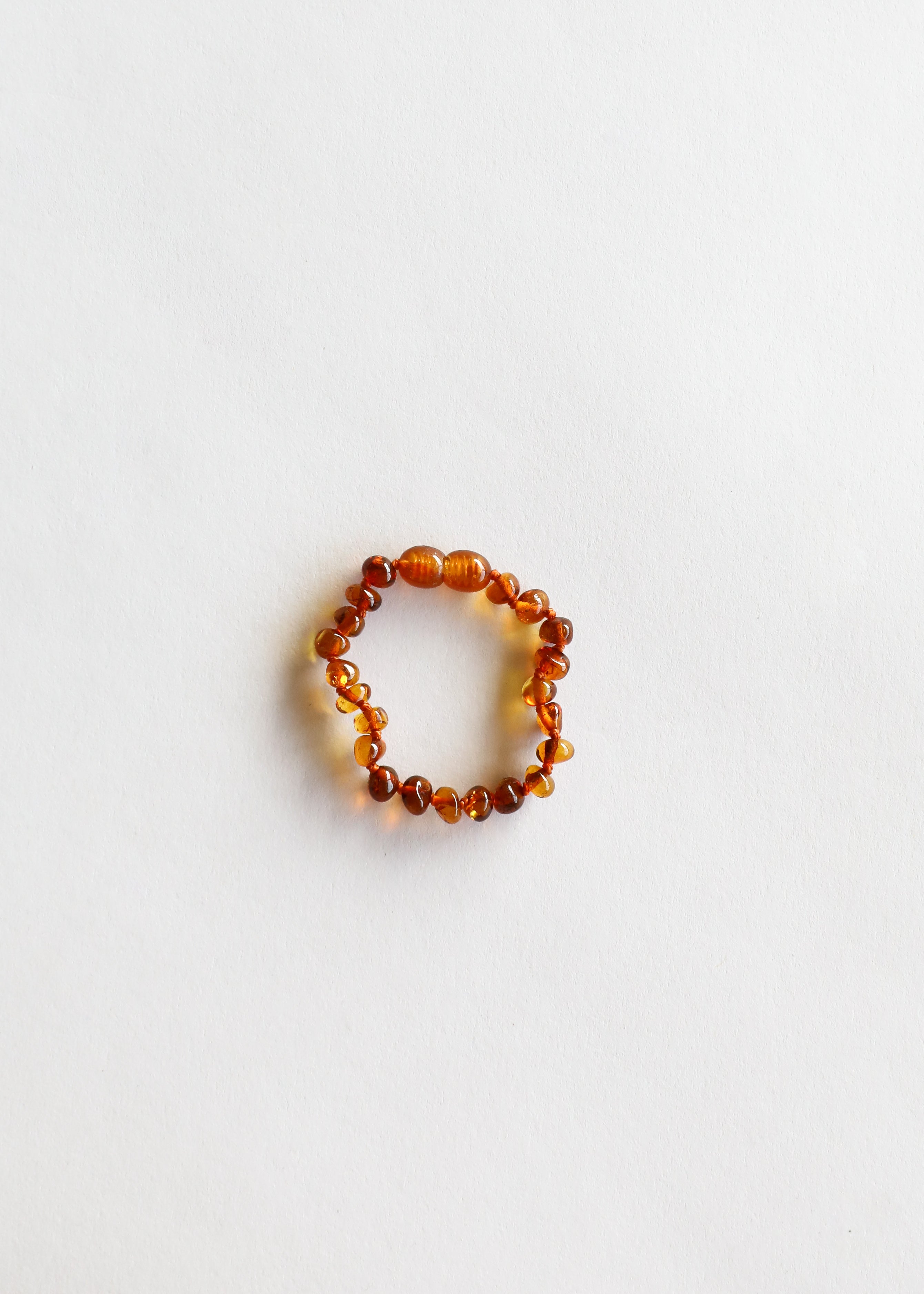 Polished Cognac Baltic Amber || Anklet or Bracelet
