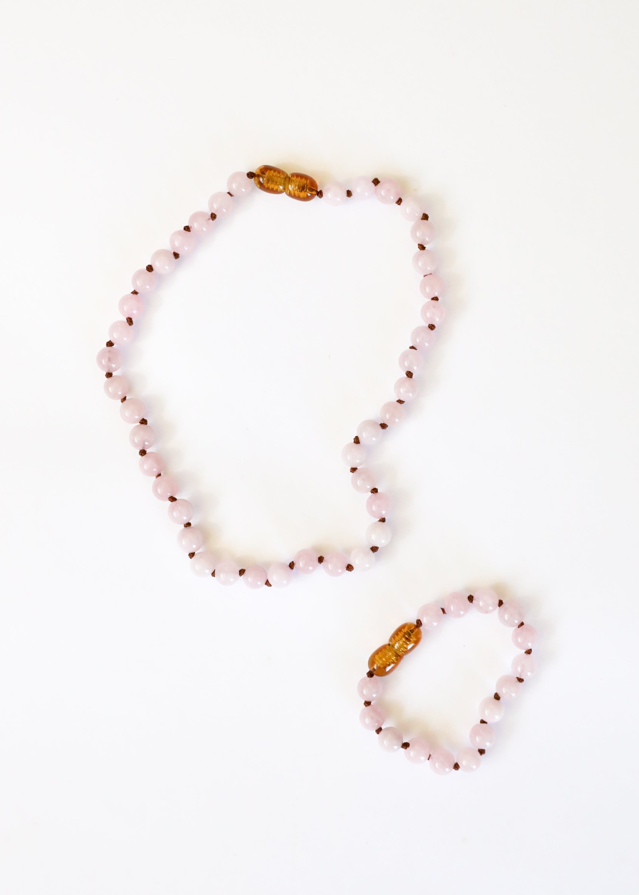 Pure Gemstone + Rose Quartz || Anklet or Bracelet