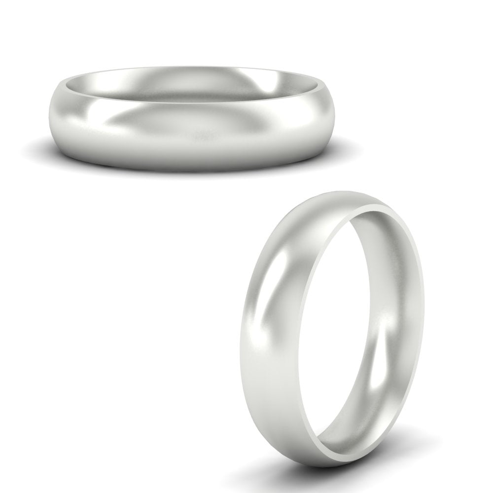 Minimalist 4mm Mens Wedding Band