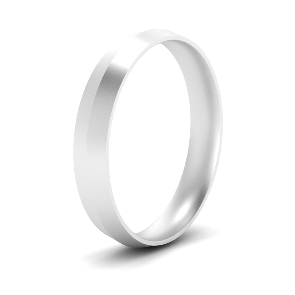 4 mm Comfort Fit Knife Edge Mens Band