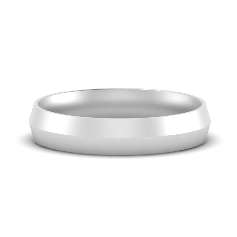 4 mm Comfort Fit Knife Edge Mens Band