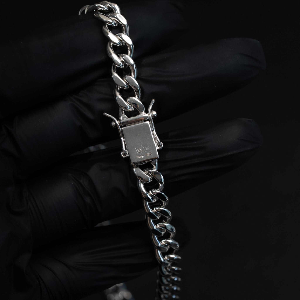 Miami Cuban Link Chains - Solid 925 Sterling Silver 5/8mm