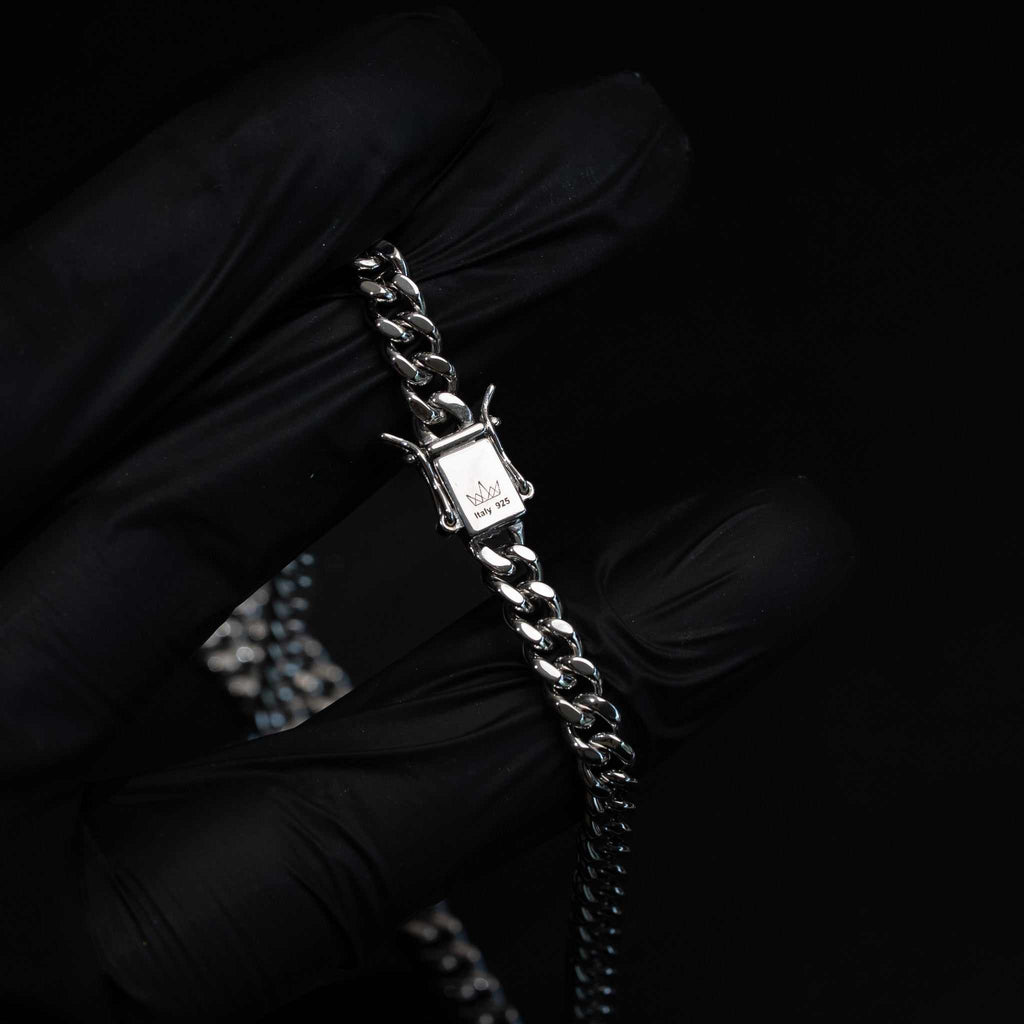 Miami Cuban Link Chains - Solid 925 Sterling Silver 5/8mm