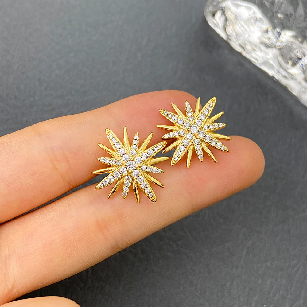 David Hexagonal Diamond Stud Earrings, High-quality Jewelry Wholesale, Suitable for Both Men and Women.-6