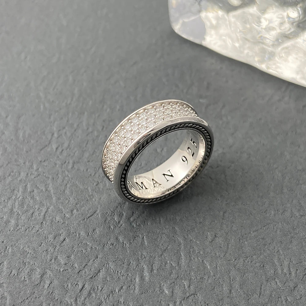 DY High-quality White Diamond Rings and Black Diamond Rings, Suitable for Both Men and Women, Luxury Jewelry Wholesale.-7