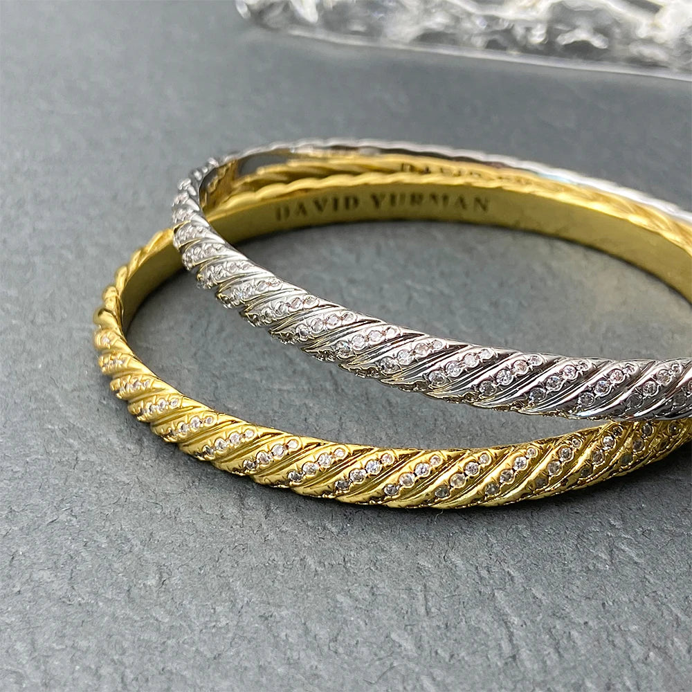 David Yurman High-Quality Diamond Bracelets Luxury Diamond Bracelets for Men and Women Wholesale Jewelry-1