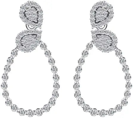 Tianyu Gems Black Moissanite 925 Earrings Fine Jewelry Factory 2mm 2ct Clip on Hoop Huggie Earrings Jewelry Women-11