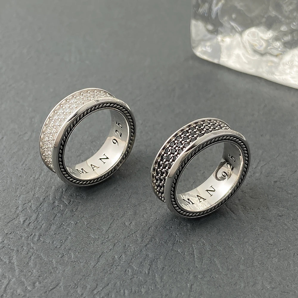 DY High-quality White Diamond Rings and Black Diamond Rings, Suitable for Both Men and Women, Luxury Jewelry Wholesale.-1