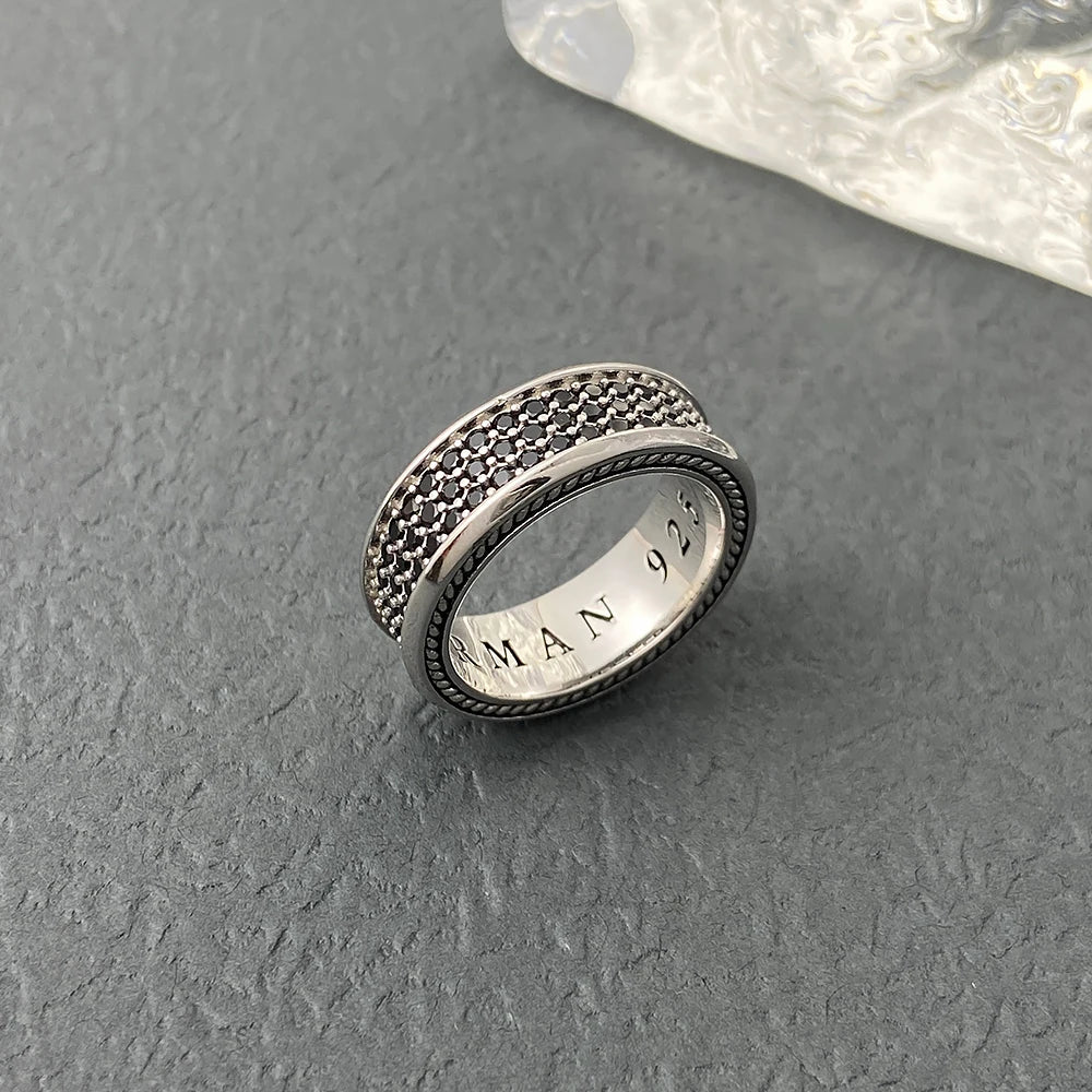 DY High-quality White Diamond Rings and Black Diamond Rings, Suitable for Both Men and Women, Luxury Jewelry Wholesale.-6