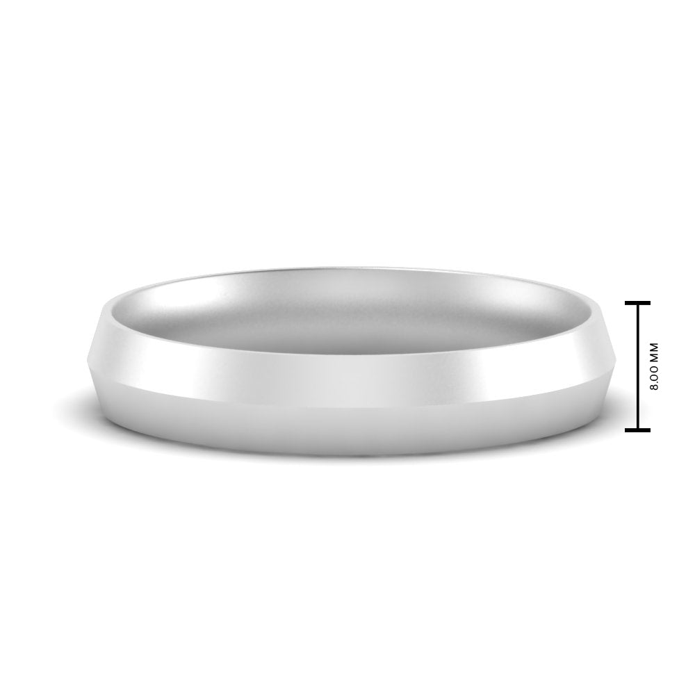 4 mm Comfort Fit Knife Edge Mens Band