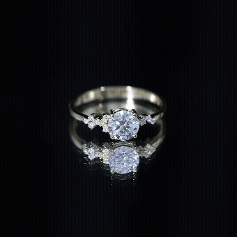 6 MM Lab Grown Diamond Solitaire Engagement Ring