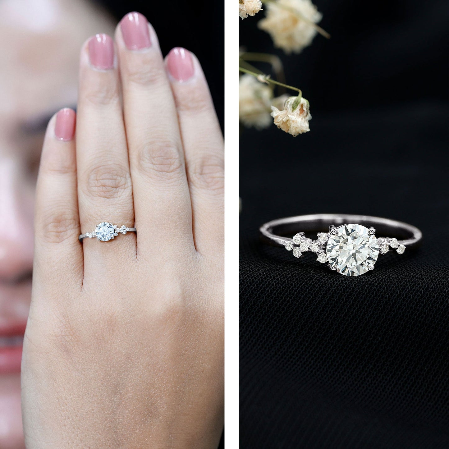 6 MM Lab Grown Diamond Solitaire Engagement Ring