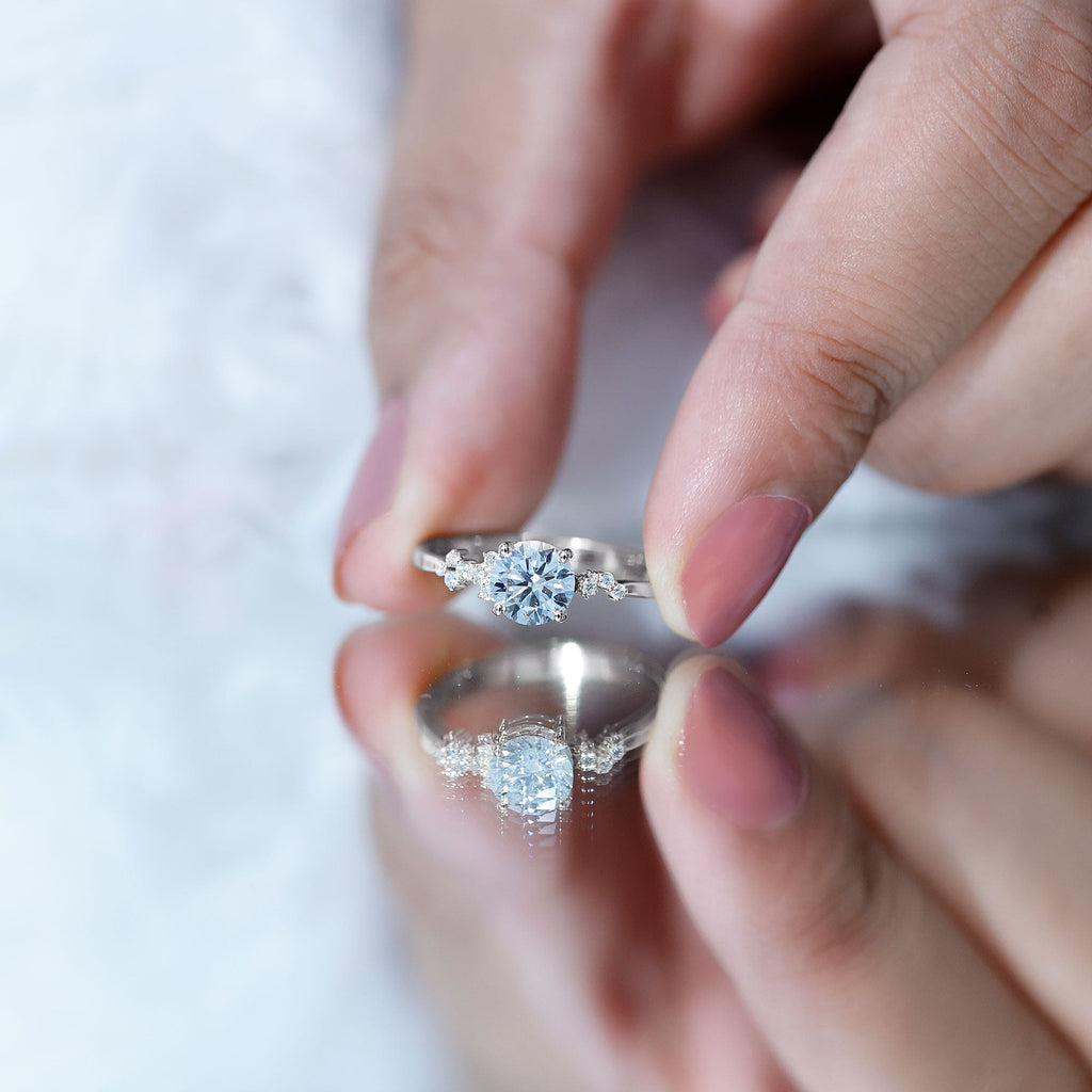 6 MM Lab Grown Diamond Solitaire Engagement Ring