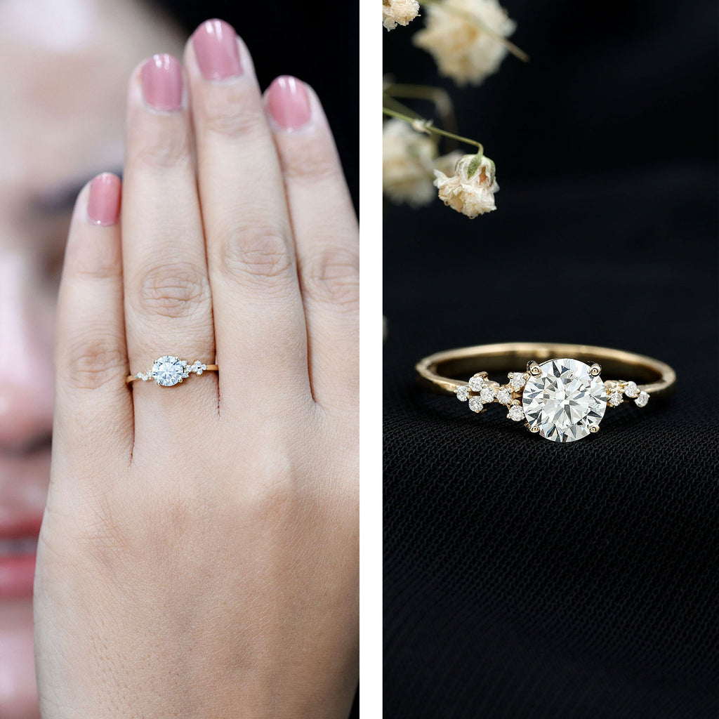 6 MM Lab Grown Diamond Solitaire Engagement Ring