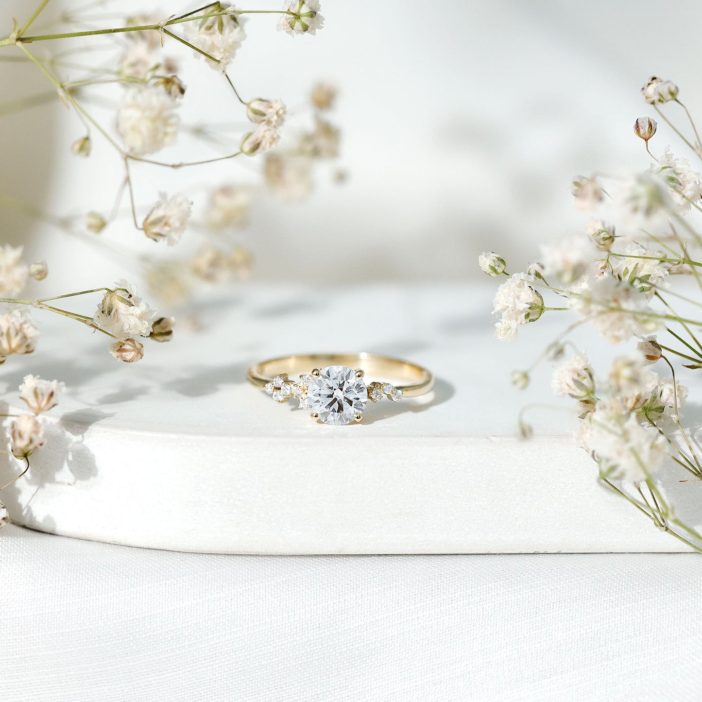 6 MM Lab Grown Diamond Solitaire Engagement Ring